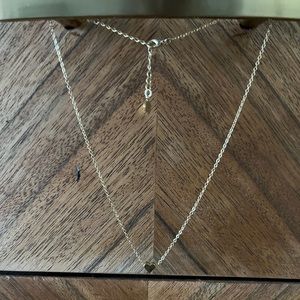 Heart charm 14k plated necklace